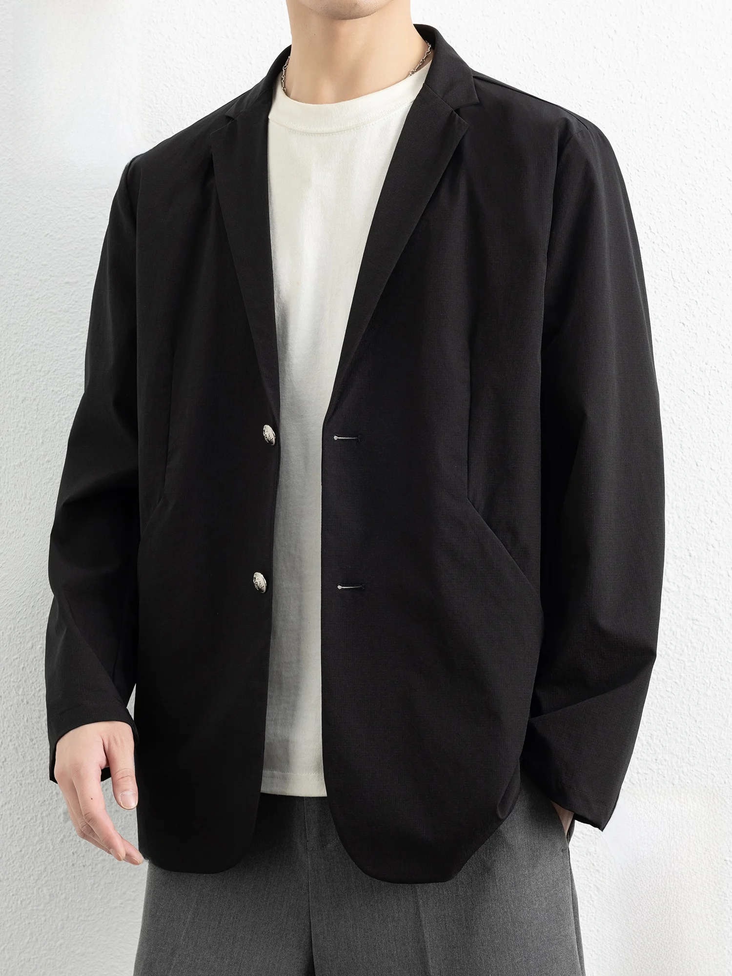 PaulFrank Casual Loose Men's Suit Jaet Pure Color Simple Design Spring New Sle Faionable Youth Polyester Blend Fabric
PaulFrank Casual Loose Men's Suit Jaet Pure Color Simple Design Spring New Sle Faionable Youth Polyester Blend Fabric