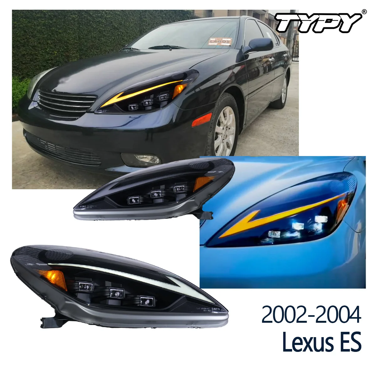 TYPY Head Lamp For Lexus ES300 LED Headlight 2002-2004 Headlights Lexus DRL Turn Signal High Beam Angel Eye Projector Lens
TYPY Head Lamp For Lexus ES300 LED Headlight 2002-2004 Headlights Lexus DRL Turn Signal High Beam Angel Eye Projector Lens