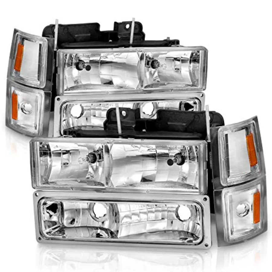 for 1988-1998 Chevy Fullsize Pickup Truck Clear Replacement Parking Headlights Sets w/Halogen Bulbs Passenger and Driver Side
for 1988-1998 Chevy Fullsize Pickup Truck Clear Replacement Parking Headlights Sets w/Halogen Bulbs Passenger and Driver Side