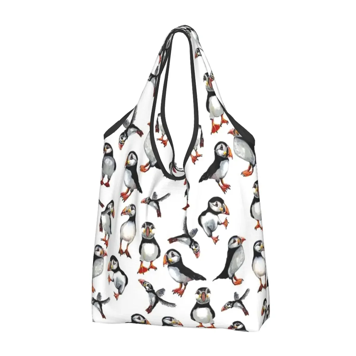 Портативная сумка-тоут с узором Puffins, складная сумка-шоппер, продуктовая сумка, сумка на плечо
Портативная сумка-тоут с узором Puffins, складная сумка-шоппер, продуктовая сумка, сумка на плечо