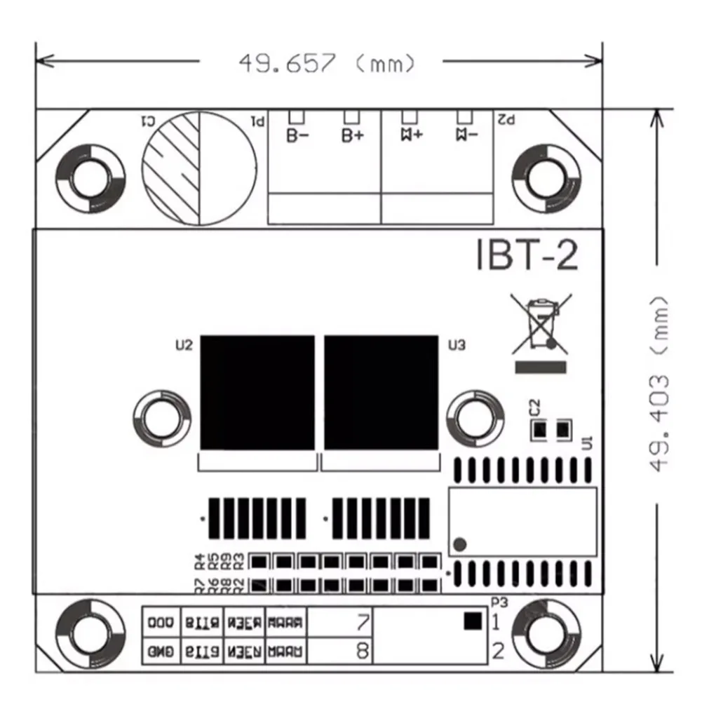 Плата драйвера 5.5-27В BTS7960, драйвер двигателя с изоляцией 5В, 4-проводное подключение, управление реверсивным двигателем для робототехники
Плата драйвера 5.5-27В BTS7960, драйвер двигателя с изоляцией 5В, 4-проводное подключение, управление реверсивным двигателем для робототехники