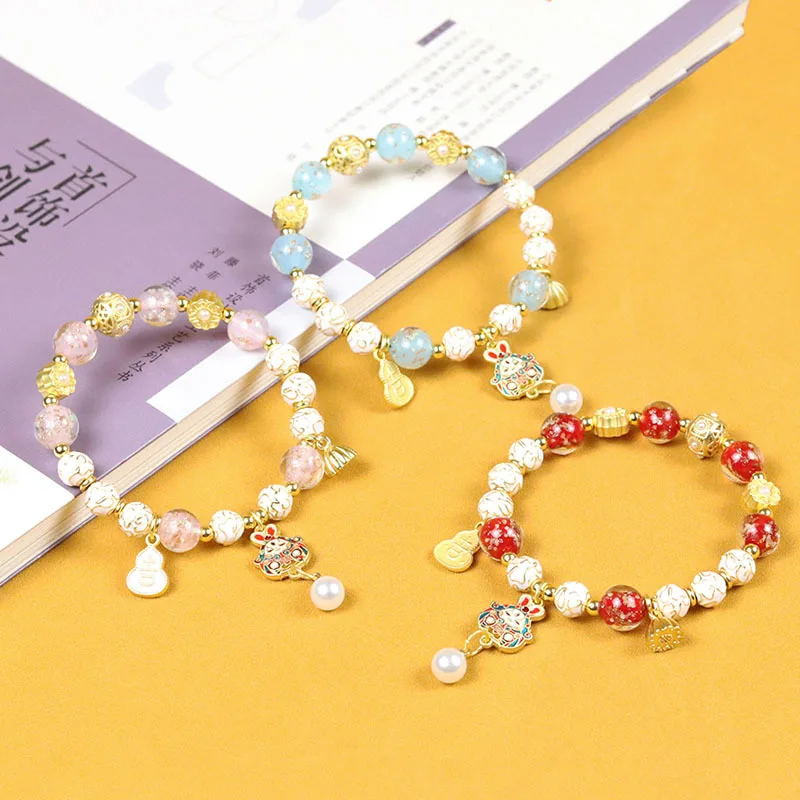 Cloisonne Bracelet with Ash Glaze Glass Beads Unique Rabbit God Design Elegant Hand Jewelry Gifts
Cloisonne Bracelet with Ash Glaze Glass Beads Unique Rabbit God Design Elegant Hand Jewelry Gifts