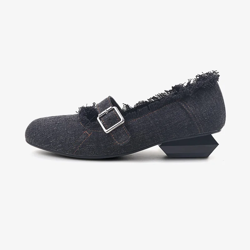Женские туфли Phoentin Denim с неровным геометрическим рисунком Мэри Джейн на низком каблуке с круглой пряжкой на ремешке в японском стиле FT3337
Женские туфли Phoentin Denim с неровным геометрическим рисунком Мэри Джейн на низком каблуке с круглой пряжкой на ремешке в японском стиле FT3337