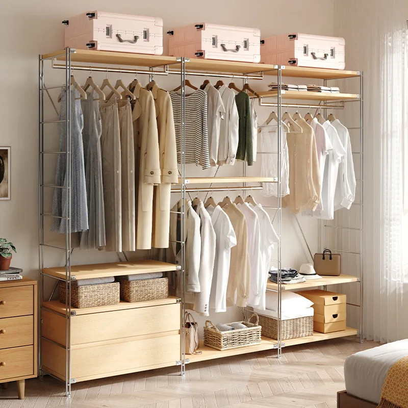 Log wind open hanger bedroom floor coat rack multi-functional clothes pole household multi-layer storage wardrobe
Log wind open hanger bedroom floor coat rack multi-functional clothes pole household multi-layer storage wardrobe