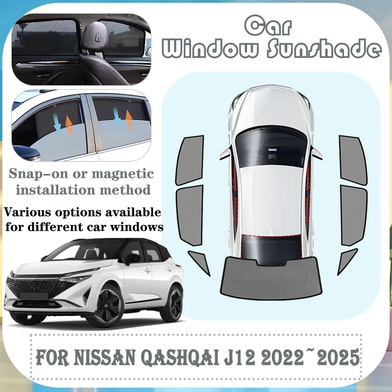 Car Mesh Sun Shade For Nissan Qashqai J12 e-Power 2022 2023 2024 2025 Magnetic Sunshade Window Anti-UV Sun Visor Accessories
Car Mesh Sun Shade For Nissan Qashqai J12 e-Power 2022 2023 2024 2025 Magnetic Sunshade Window Anti-UV Sun Visor Accessories