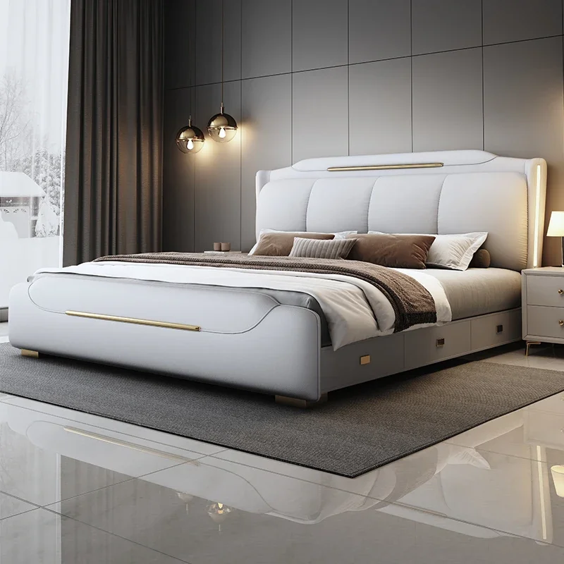 Nordic Storage Bed Upholstered Bedroom Aesthetic Lounge Lounge Bed Nightstands Frame Camas Matrimoniales Home Accessories
Nordic Storage Bed Upholstered Bedroom Aesthetic Lounge Lounge Bed Nightstands Frame Camas Matrimoniales Home Accessories