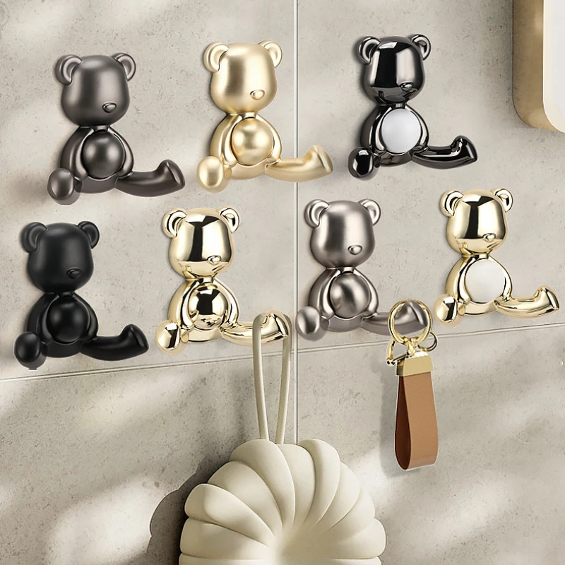 Creative Exquisite Bear Coat Cap Pack Key Kitchenware Bathroom Bedroom Universal Hook Practical Rack Storage Tools
Creative Exquisite Bear Coat Cap Pack Key Kitchenware Bathroom Bedroom Universal Hook Practical Rack Storage Tools
