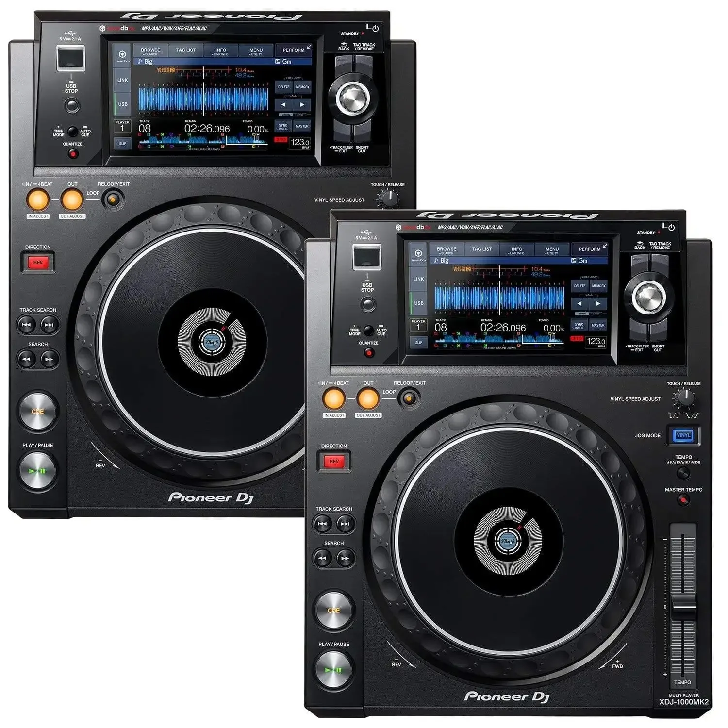 Newly New Stock Pioneer DJ XDJ-1000MK2 Digital Performance DJ Media Player – Paar
Newly New Stock Pioneer DJ XDJ-1000MK2 Digital Performance DJ Media Player – Paar