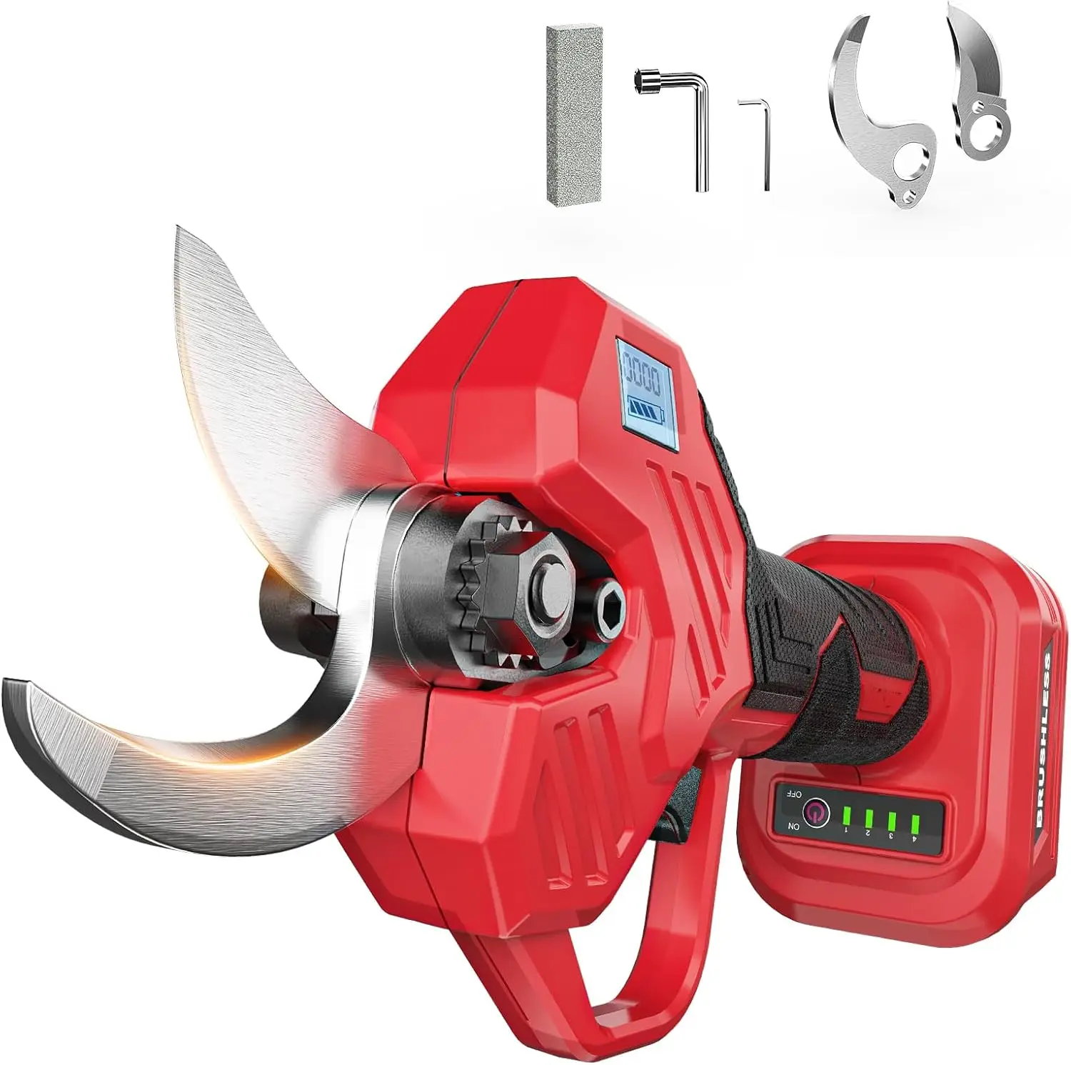 Cordless Electric Pruning Shears with LCD Display, Compatible with 18V Battery, Portable Pole Pruner for Gardening, Tool Only
Cordless Electric Pruning Shears with LCD Display, Compatible with 18V Battery, Portable Pole Pruner for Gardening, Tool Only