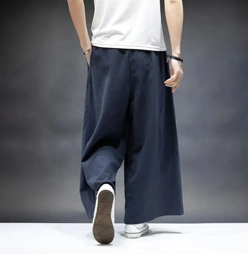 Fashion casual Cotton Linen Wide Leg Trousers With Pocket Elastic Waist Straight Pants Plus Size pants 5XL 7XL
Fashion casual Cotton Linen Wide Leg Trousers With Pocket Elastic Waist Straight Pants Plus Size pants 5XL 7XL