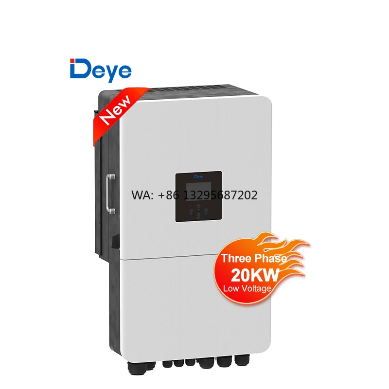 Deye New Hybrid Inverter SUN-14/15/16/18/20K-SG05LP3-EU-SM2 Solar Inverter for Home Use
Deye New Hybrid Inverter SUN-14/15/16/18/20K-SG05LP3-EU-SM2 Solar Inverter for Home Use
