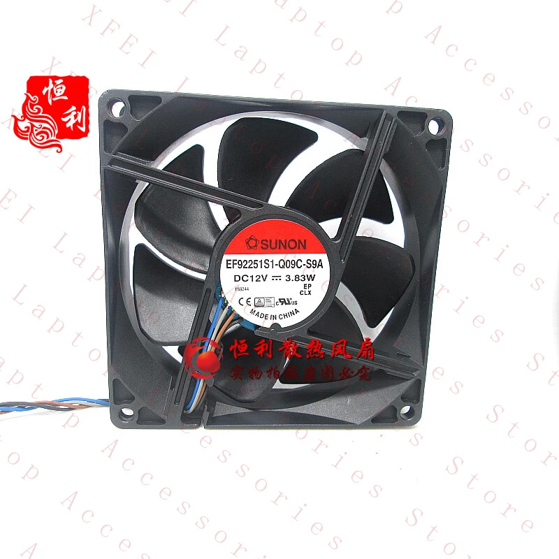 D 1PC EF92251S1-Q09C-S9A Cooling Fan 9225 12V 3.83W 4-wire New
D 1PC EF92251S1-Q09C-S9A Cooling Fan 9225 12V 3.83W 4-wire New