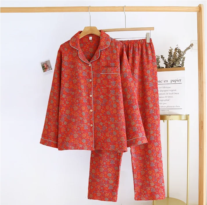 Women's Pure Cotton Pajamas Set, Mom's Long Sleeved Home Clothes
Women's Pure Cotton Pajamas Set, Mom's Long Sleeved Home Clothes