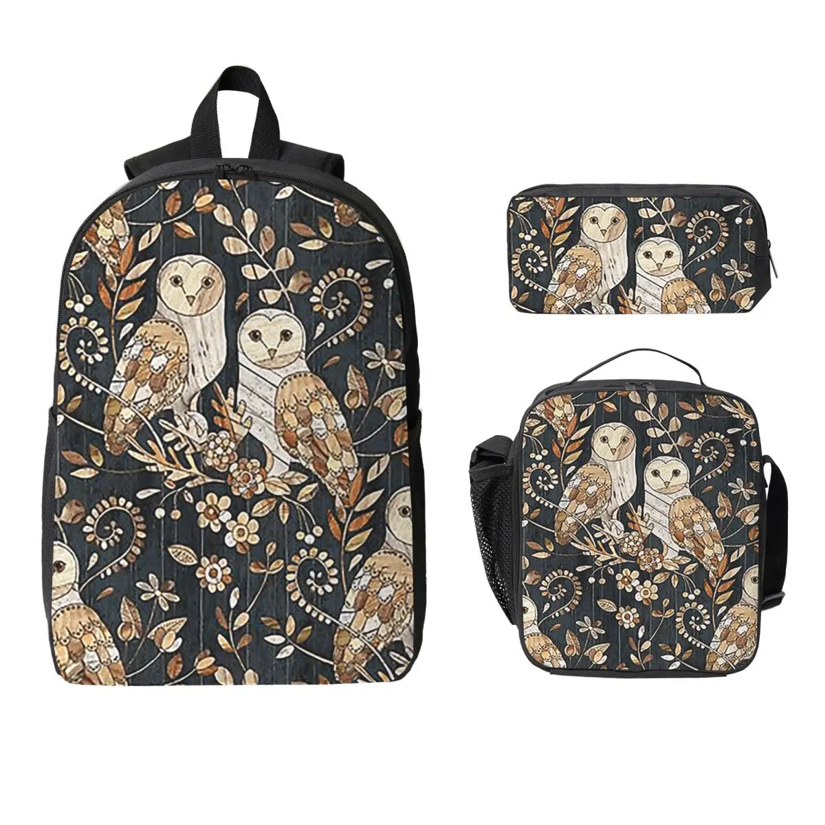 Wooden Wonderland Barn Owl Collag Backpack Student BookBag School Bag Computer Shoulder Bags 3ps Insulated Lunch Bag Pencil Case
Wooden Wonderland Barn Owl Collag Backpack Student BookBag School Bag Computer Shoulder Bags 3ps Insulated Lunch Bag Pencil Case