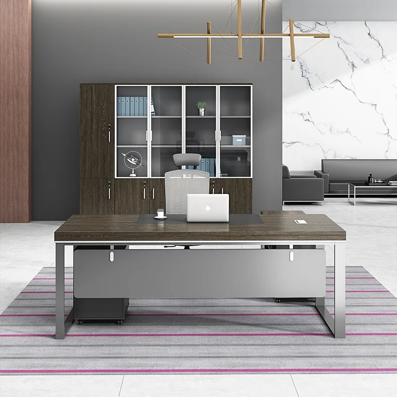 Modern minimalist supervisor desk, manager finance desk and chairs, large desk boss office furniture
Modern minimalist supervisor desk, manager finance desk and chairs, large desk boss office furniture