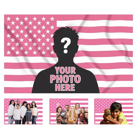 Customizable Pink American Flag Custom American Flag 3x5ft Personalized Pink Flags Funny Poster For Bedroom Livingroom Dorm