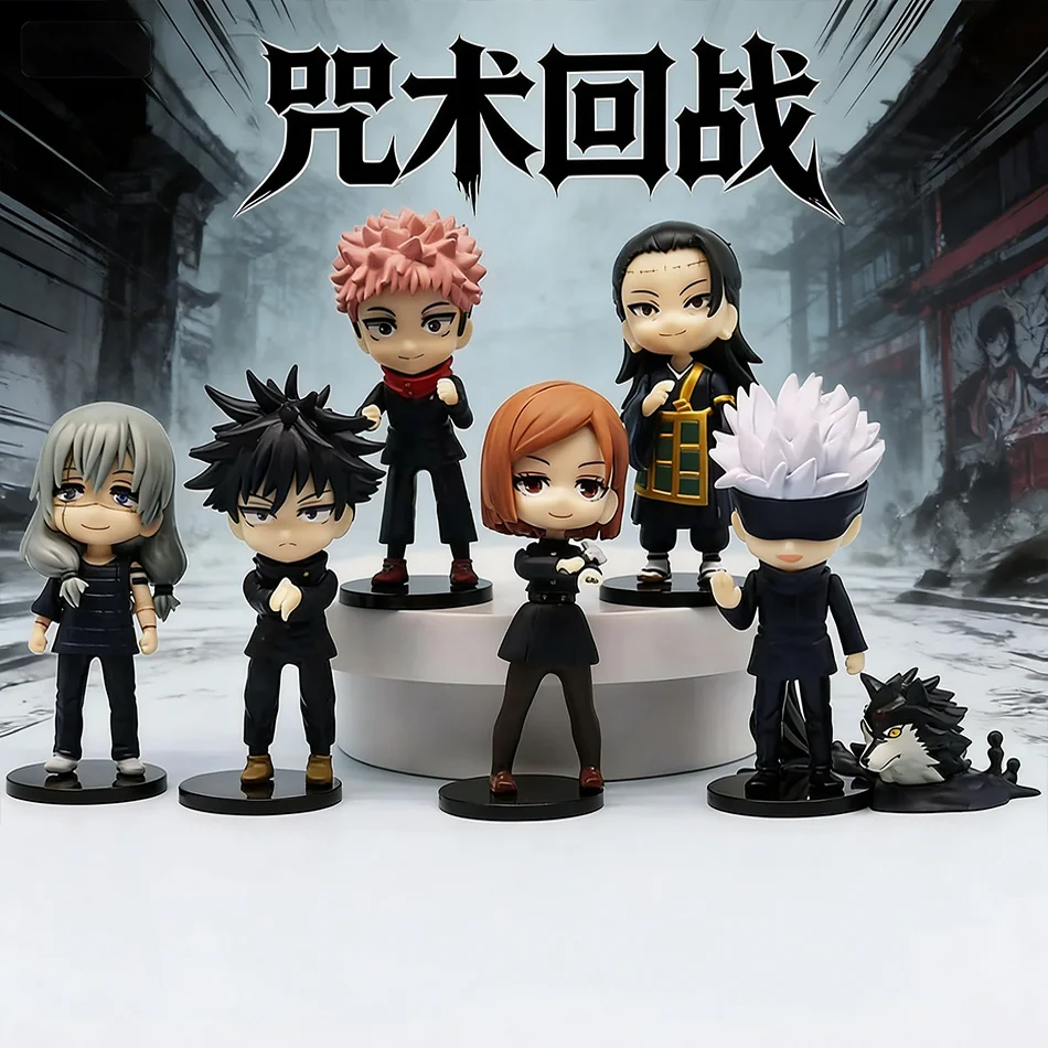 Jujutsu Kaisen 7pcs Version Figure Collection - Satoru Gojo Itadori Yuji Nobara Megumi Character Ornaments for Birthday Gifts
Jujutsu Kaisen 7pcs Version Figure Collection - Satoru Gojo Itadori Yuji Nobara Megumi Character Ornaments for Birthday Gifts