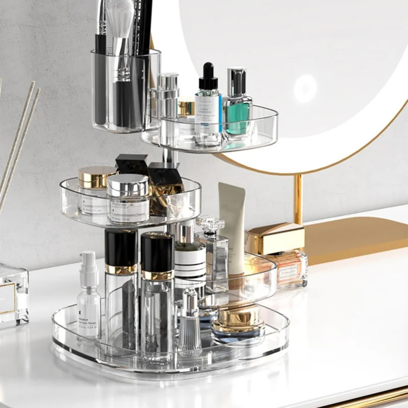 360 ° Подставка для косметики с регулируемым интервалом, двухслойный реквизит для хранения большой емкости, принадлежности для организации красоты
360 ° Подставка для косметики с регулируемым интервалом, двухслойный реквизит для хранения большой емкости, принадлежности для организации красоты