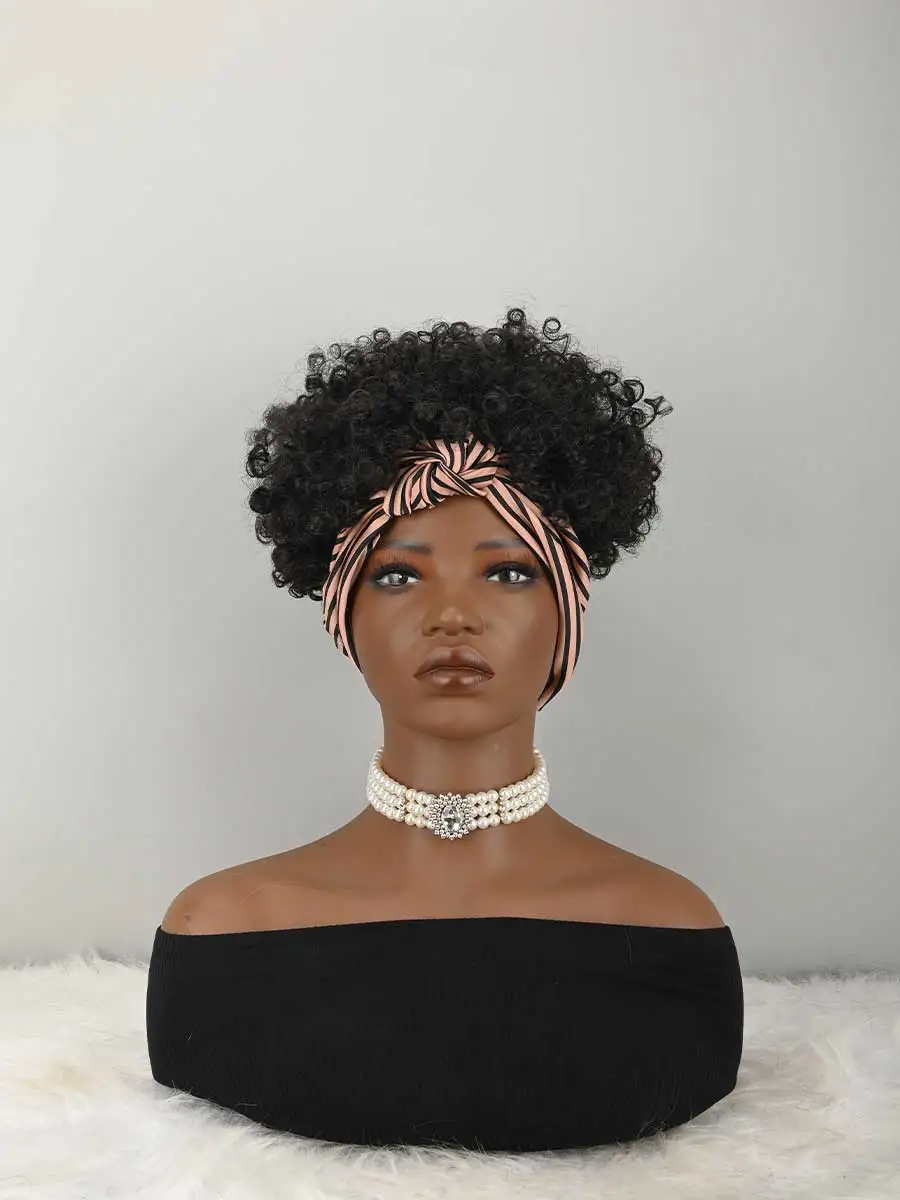 Headband Wig Curly Headband Wig With Bangs For Women Synthetic Afro Curly Hair Wig With Headband Attached Short Kinky Curly Afro High Puff With Bangs Stripes Short Red Curly Wigs with Bangs for Women, Natural Wavy Synthetic Wig, Fluffy Pixie Cut
Headband Wig Curly Headband Wig With Bangs For Women Synthetic Afro Curly Hair Wig With Headband Attached Short Kinky Curly Afro High Puff With Bangs Stripes Short Red Curly Wigs with Bangs for Women, Natural Wavy Synthetic Wig, Fluffy Pixie Cut