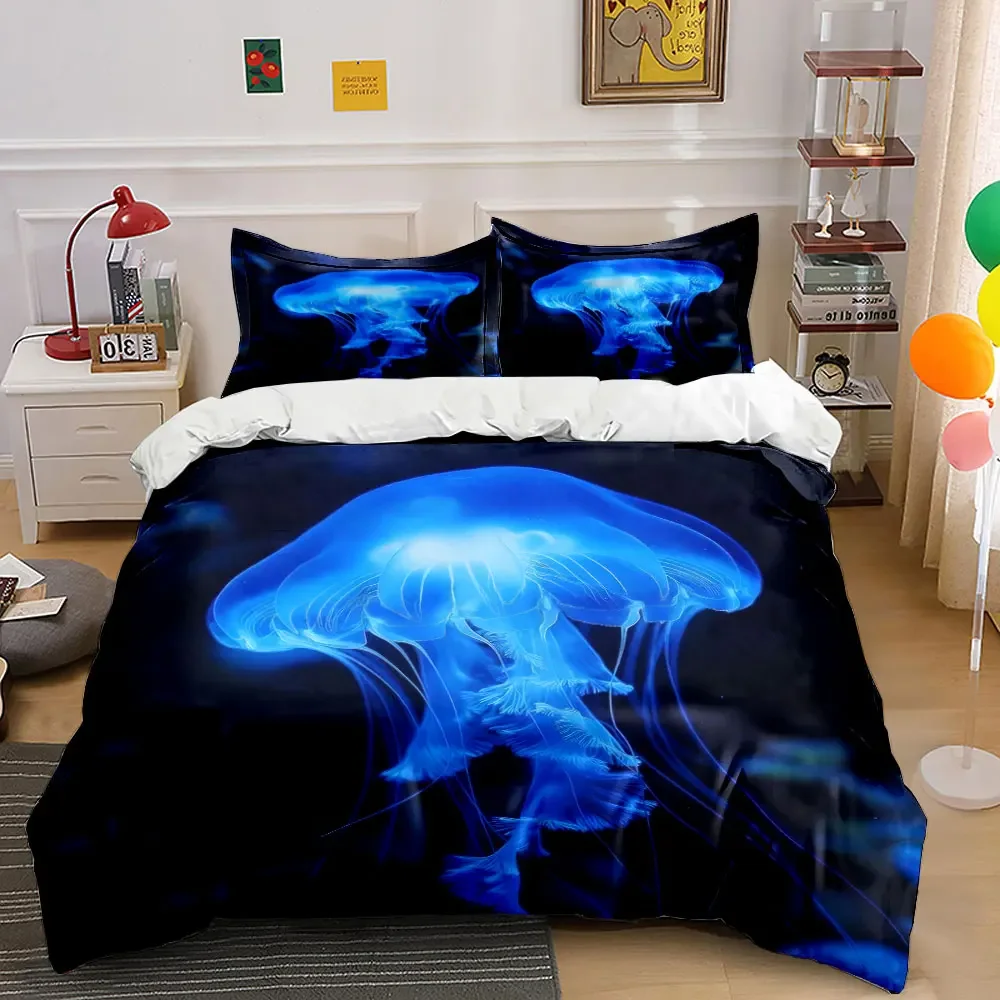 "Jellyfish Art Decor Set" Soft Comfortable Duvet Cover Bedding Set Included 1*Duvet Cover & 2*Pillowcases, gift
"Jellyfish Art Decor Set" Soft Comfortable Duvet Cover Bedding Set Included 1*Duvet Cover & 2*Pillowcases, gift