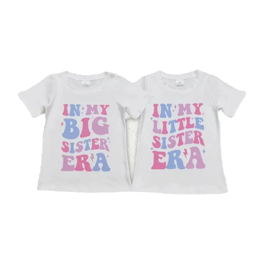 Baby kids clothing Sibling Summer girls Baby Girls In My Big Littler Sister Era Short Sleeve Sibling Tee Shirts Tops
Baby kids clothing Sibling Summer girls Baby Girls In My Big Littler Sister Era Short Sleeve Sibling Tee Shirts Tops
