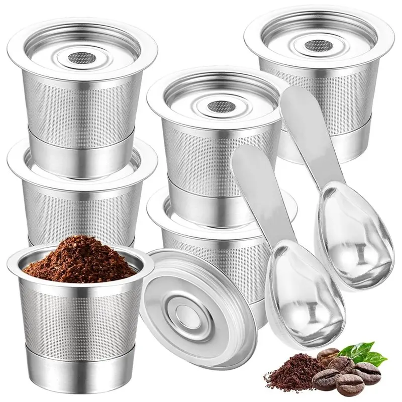 Reusable K-Cups 6 Pack Pod For Ninja Coffee Makers PB051& CFP101/PB041 Includes 2Pcs Scoop
Reusable K-Cups 6 Pack Pod For Ninja Coffee Makers PB051& CFP101/PB041 Includes 2Pcs Scoop