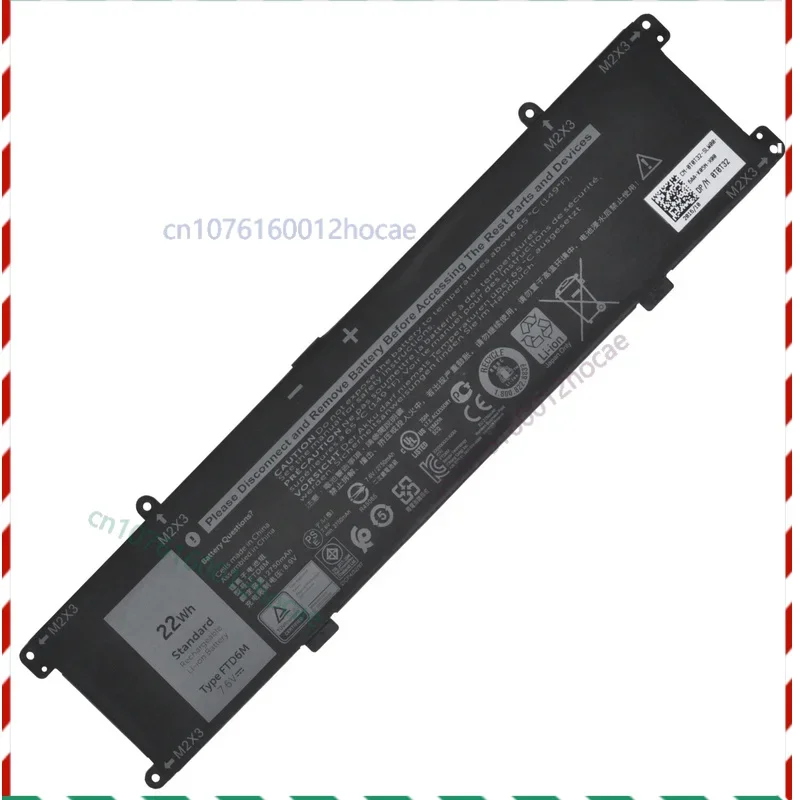 FTD6M 6HHW5 22WH Battery for Dell Latitude 7285 E7285 2-in-1 Keyboard K17M-BK-US
FTD6M 6HHW5 22WH Battery for Dell Latitude 7285 E7285 2-in-1 Keyboard K17M-BK-US