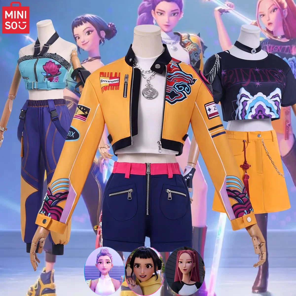 KPOP Demon Mira Huntrix Hunters Cosplay Zoe Rumi Baby Clothes Dress Anime Girl Group Stage Outfit Full Set Halloween Carnival
KPOP Demon Mira Huntrix Hunters Cosplay Zoe Rumi Baby Clothes Dress Anime Girl Group Stage Outfit Full Set Halloween Carnival