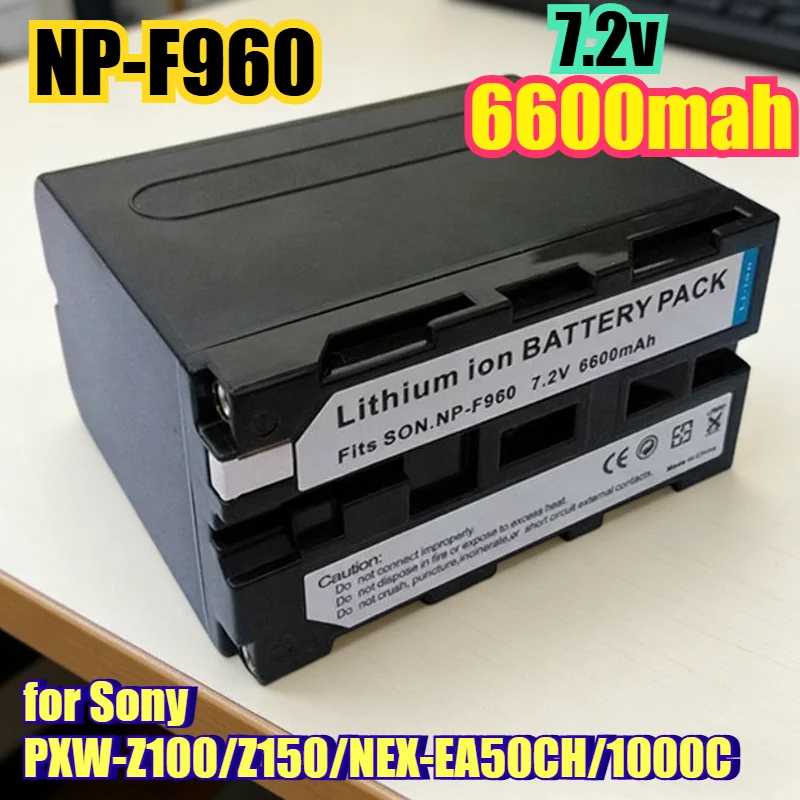 6600mAh High Capacity F970/F960 Replacement Battery for Sony PXW-Z100/Z150/NEX-EA50CH/1000C Camcorders Li-ion Power Pack
6600mAh High Capacity F970/F960 Replacement Battery for Sony PXW-Z100/Z150/NEX-EA50CH/1000C Camcorders Li-ion Power Pack