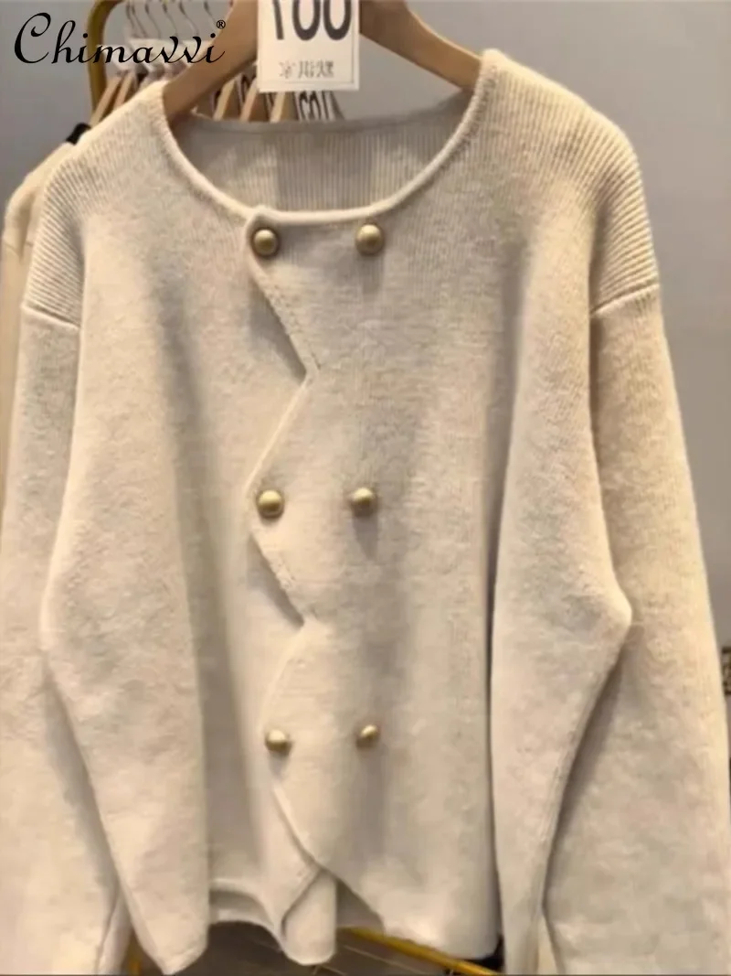 2024 Korean Lazy Style Autumn and Winter Design Sense Irregular Sweater Knitted Cardigan Jacket For Women
2024 Korean Lazy Style Autumn and Winter Design Sense Irregular Sweater Knitted Cardigan Jacket For Women