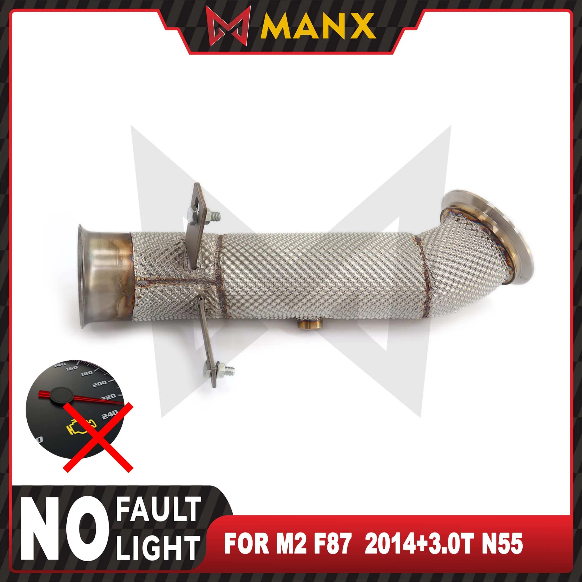 Trouble-Free Light For BMW M2 F87 N55 3.0T Catalyzed Downpipe Stainless Steels Performance Pipe Exhaust System
Trouble-Free Light For BMW M2 F87 N55 3.0T Catalyzed Downpipe Stainless Steels Performance Pipe Exhaust System