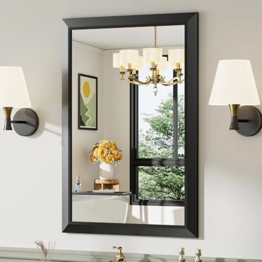 24x36 Inch Bathroom Mirror for Wall Thick Metal Framed Rectangle Mirrors for Over Sink Bedroom Living Room Entryway Anti-Rust H
24x36 Inch Bathroom Mirror for Wall Thick Metal Framed Rectangle Mirrors for Over Sink Bedroom Living Room Entryway Anti-Rust H
