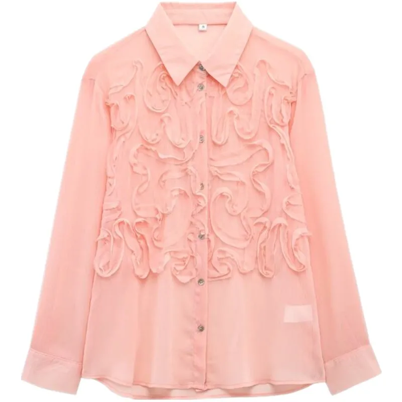 Spring 2025 Women's Long Sve irt Front Bule Design Versatile Faion Loose Fit Regular Length Premium Quali Blouse
Spring 2025 Women's Long Sve irt Front Bule Design Versatile Faion Loose Fit Regular Length Premium Quali Blouse