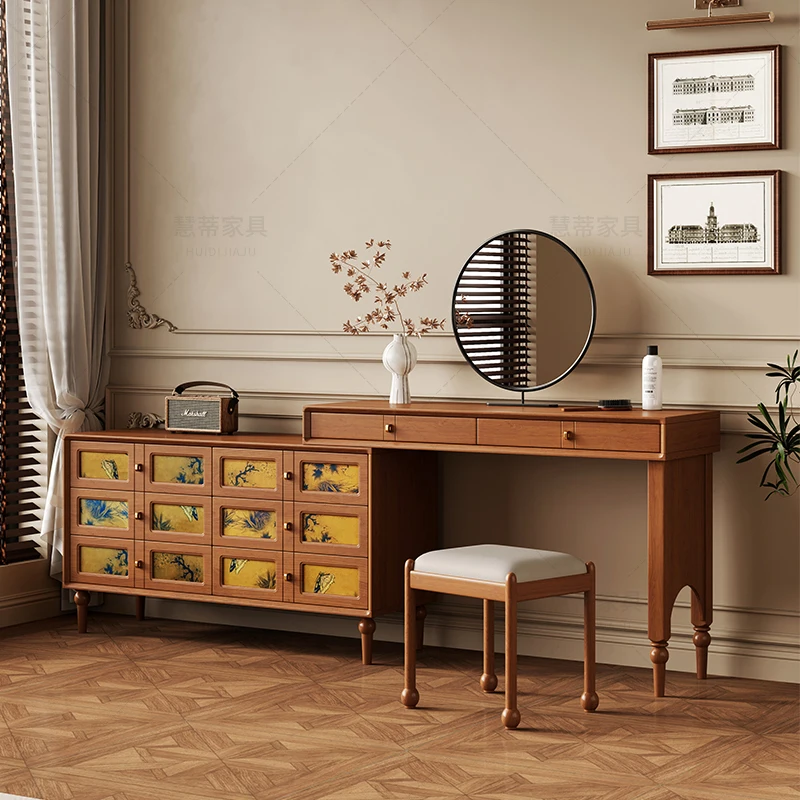 #French Style Solid Wood Dressing Table Stool Grade Vintage Shabby Chic Bedroom Furniture Standing Mirror for Apartment Use
#French Style Solid Wood Dressing Table Stool Grade Vintage Shabby Chic Bedroom Furniture Standing Mirror for Apartment Use