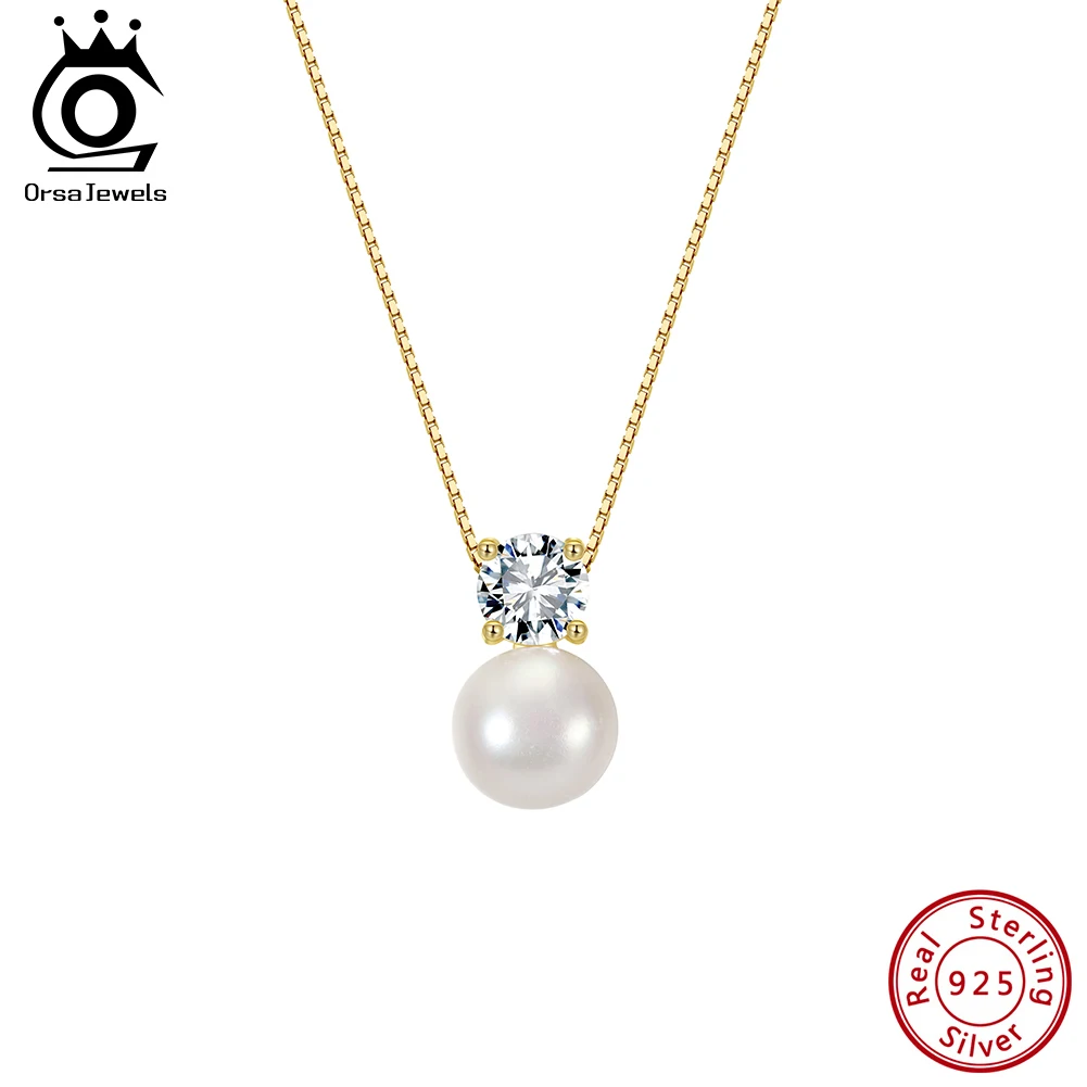 Ожерелье ORSA JEWELS из стерлингового серебра 925 пробы с круглым жемчугом 7 мм и подвеской из циркония, подарочный набор, ювелирные изделия на день рождения и годовщину, GPN102
Ожерелье ORSA JEWELS из стерлингового серебра 925 пробы с круглым жемчугом 7 мм и подвеской из циркония, подарочный набор, ювелирные изделия на день рождения и годовщину, GPN102