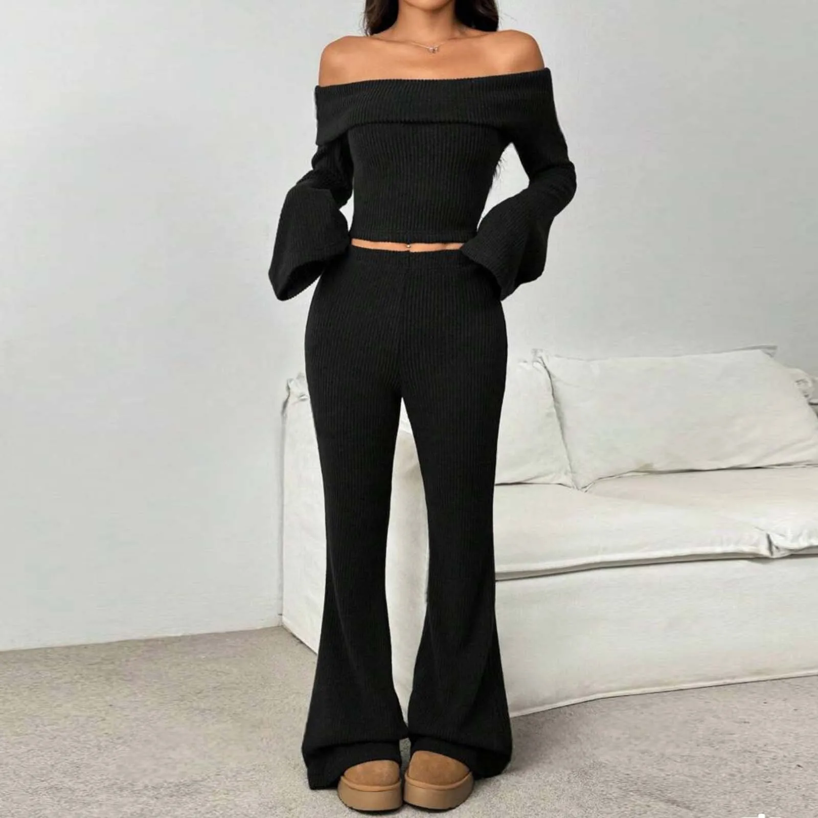 2024 Trend Autumn Women'S Clothes Elegant Off Shoulder Two Pieces Set Pants Sets Vintage Y2k Sports Knitted Warm Suit Outfits
2024 Trend Autumn Women'S Clothes Elegant Off Shoulder Two Pieces Set Pants Sets Vintage Y2k Sports Knitted Warm Suit Outfits