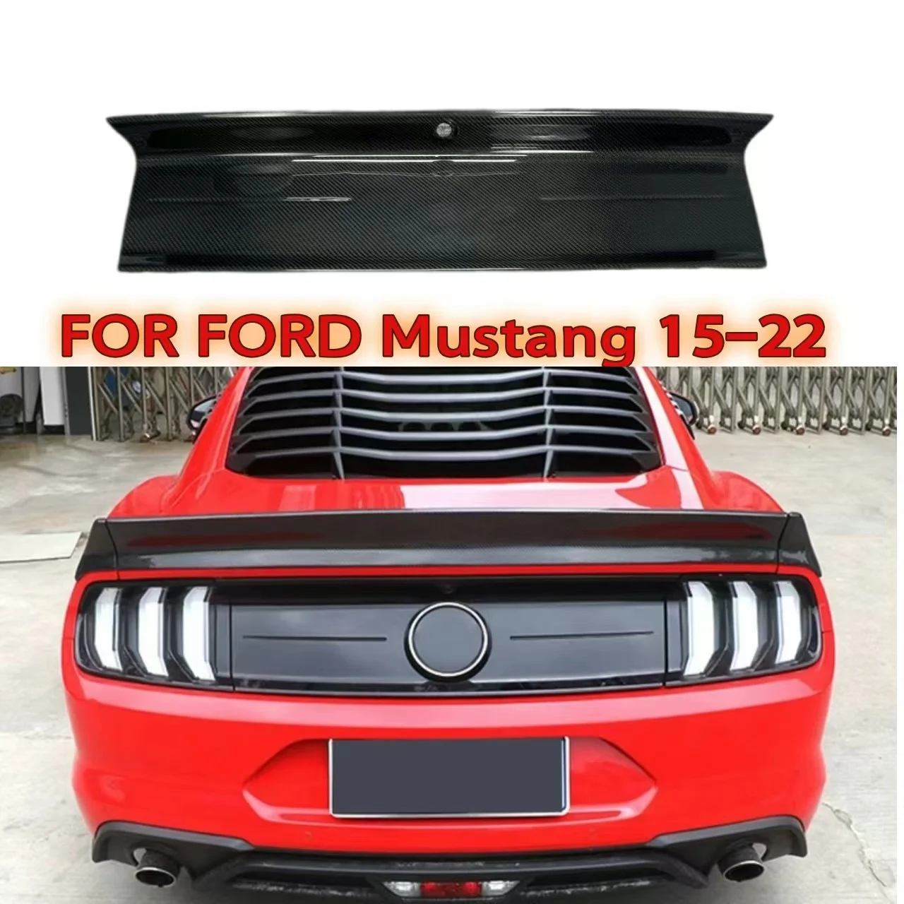 For Ford Mustang 2015-2022 Dry Carbon Fiber Rear Bumper Trunk Lid Board Decklid Guard Plate Splitter Cover Panel Body Kit
For Ford Mustang 2015-2022 Dry Carbon Fiber Rear Bumper Trunk Lid Board Decklid Guard Plate Splitter Cover Panel Body Kit