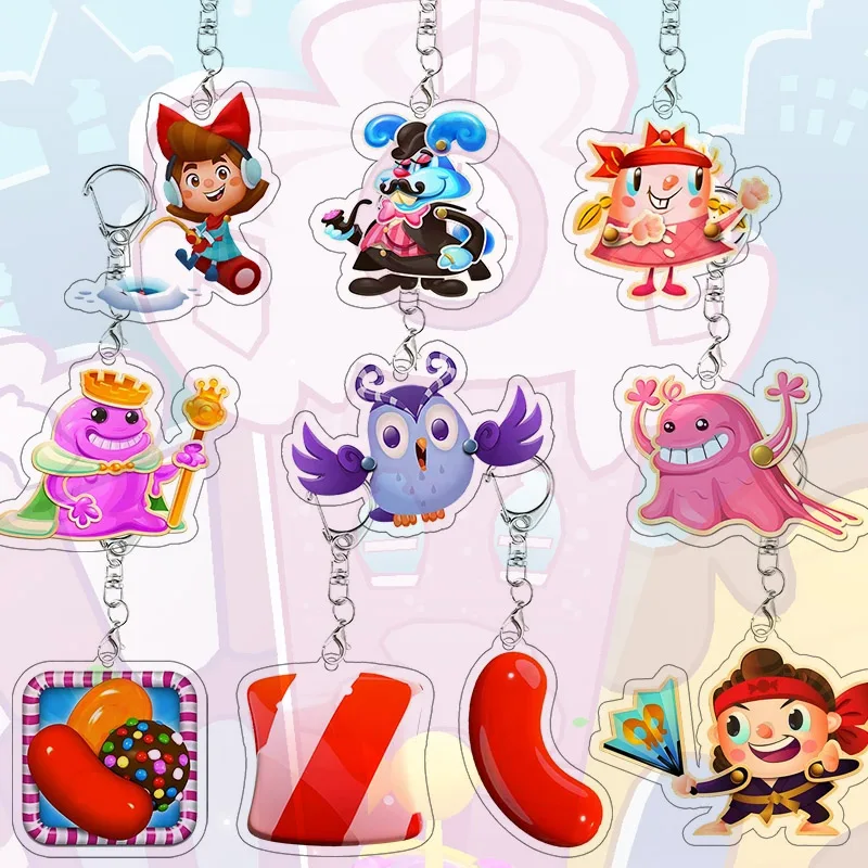 Candy Crush Saga Acrylic Keychain Q Version Double-Sided Printed Game Bag Pendant Keyring for Fans Collection Birthday Gift
Candy Crush Saga Acrylic Keychain Q Version Double-Sided Printed Game Bag Pendant Keyring for Fans Collection Birthday Gift