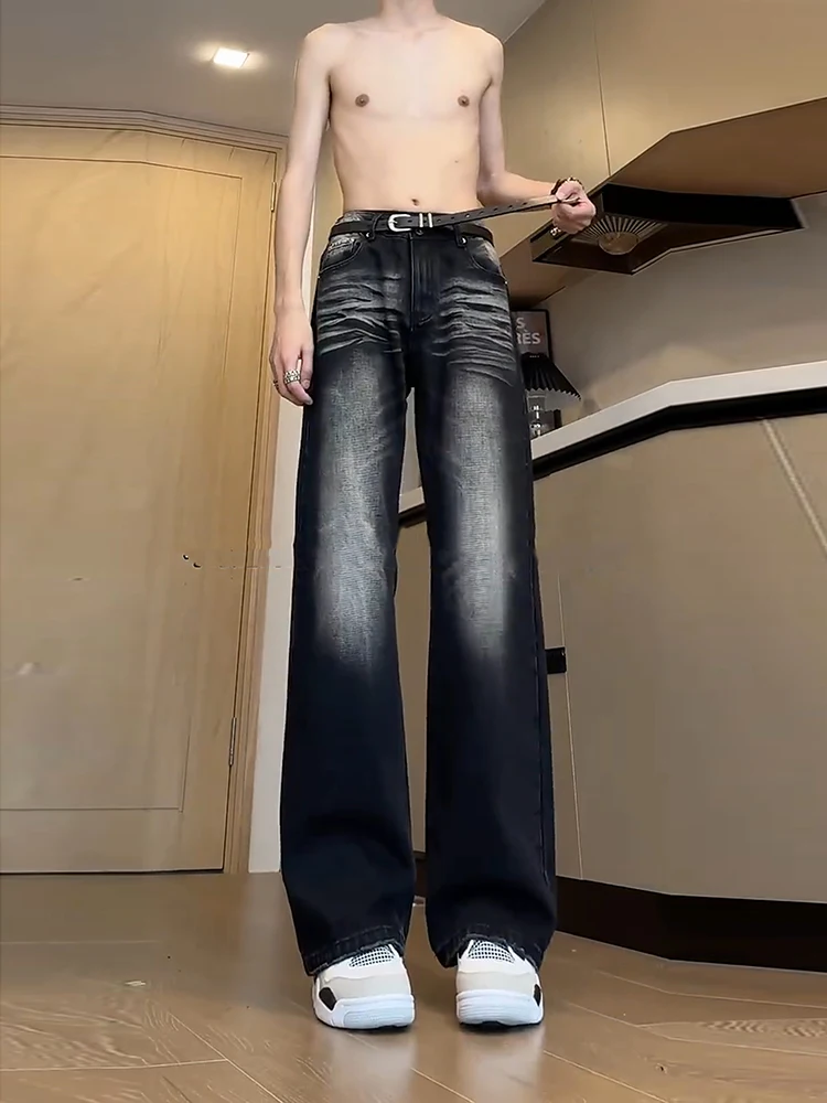 American Retro Men's Jeans adient Waed Slimming Straight Leg Trousers Faionable High Waist Narrow Version Casual Sle
American Retro Men's Jeans adient Waed Slimming Straight Leg Trousers Faionable High Waist Narrow Version Casual Sle