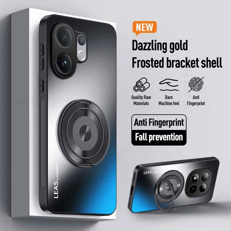 Dazzling Gold Matte Kickstand Case For vivo X200 FE X200S X100 X200 Pro Magnetic Bracket Cover iQOO Neo10 Pro Plus Z10 Turbo Pro
Dazzling Gold Matte Kickstand Case For vivo X200 FE X200S X100 X200 Pro Magnetic Bracket Cover iQOO Neo10 Pro Plus Z10 Turbo Pro