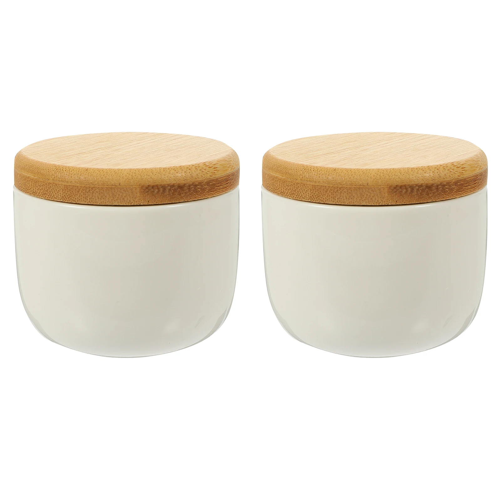 2Pcs Ceramic Jar Bamboo Lid Rice Container Spice Jars White Canisters Kitchen Counter Sealing Tea Canister Grains Storage
2Pcs Ceramic Jar Bamboo Lid Rice Container Spice Jars White Canisters Kitchen Counter Sealing Tea Canister Grains Storage