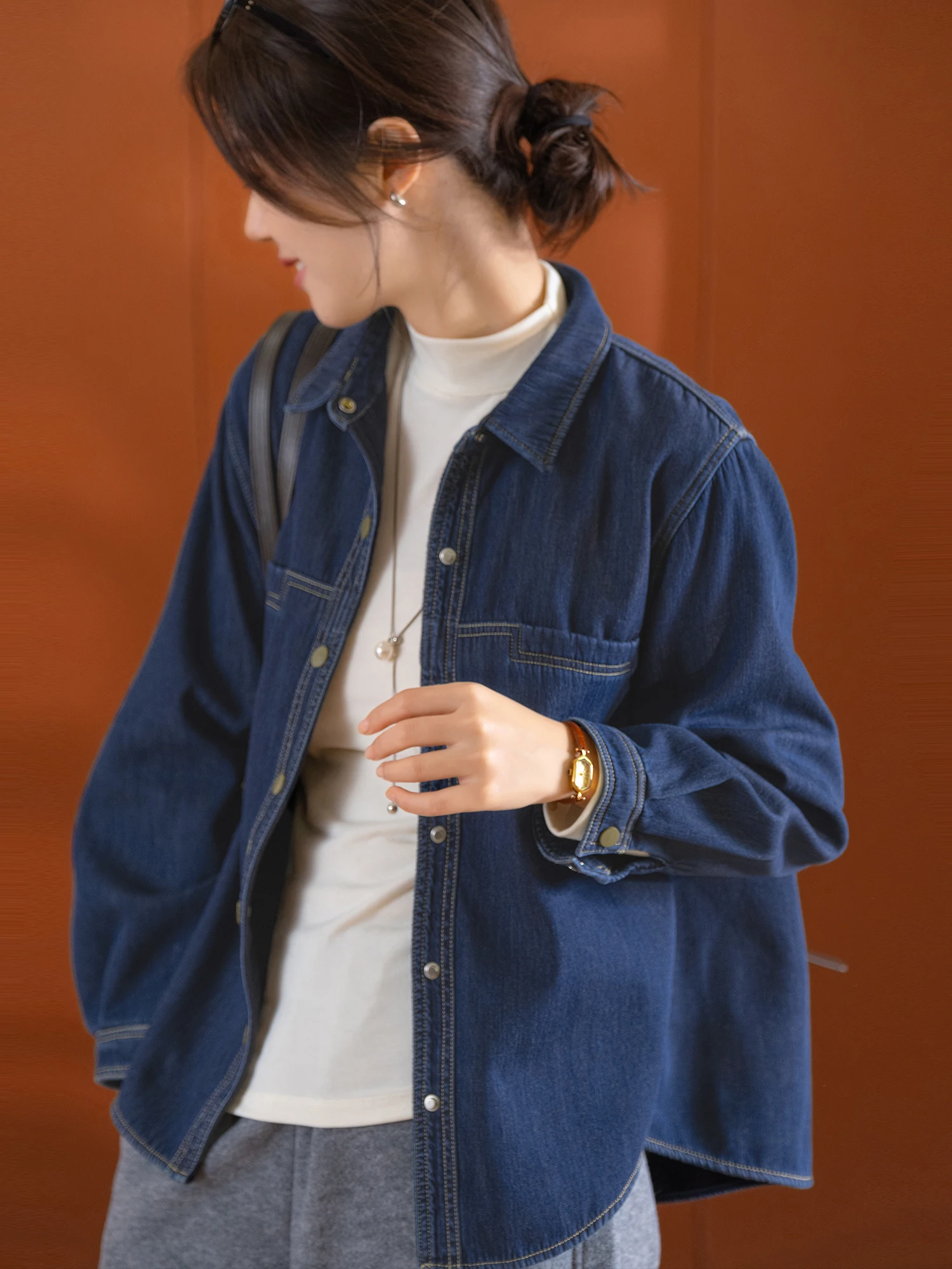 Casual Loose Women's Denim irt Cotton Fce Lined Inner Cotton96.% Regenerated Cellulose Fiber3.4% Polyester0.5% Thi Wa...
Casual Loose Women's Denim irt Cotton Fce Lined Inner Cotton96.% Regenerated Cellulose Fiber3.4% Polyester0.5% Thi Wa...