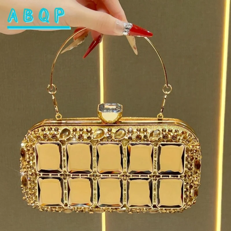 Dinner Clutch Bag with Diamonds Shiny Party Dinner Clutch Bag Luxury Brand Diamond-encrusted Women's Shoulder Messenger Bag
Dinner Clutch Bag with Diamonds Shiny Party Dinner Clutch Bag Luxury Brand Diamond-encrusted Women's Shoulder Messenger Bag