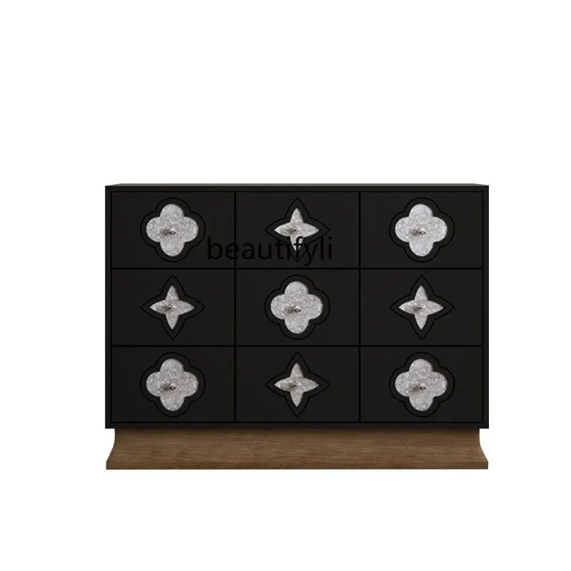 French Retro Solid Wood Chest of Drawers Bedroom Storage Cabinet Designer Mid-Ancient Sideboard Cabinet
French Retro Solid Wood Chest of Drawers Bedroom Storage Cabinet Designer Mid-Ancient Sideboard Cabinet