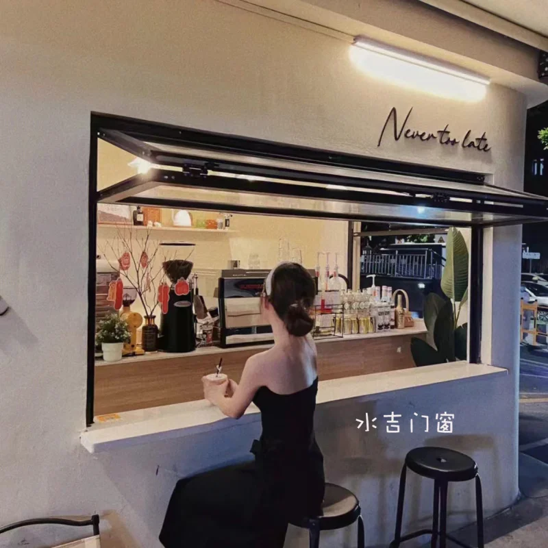 Custom. Up and Down Folding Window Lifting Push-Pull Internet Celebrity Milk Tea Coffee Shop Aluminum Alloy Kitchen Bar Counter
Custom. Up and Down Folding Window Lifting Push-Pull Internet Celebrity Milk Tea Coffee Shop Aluminum Alloy Kitchen Bar Counter