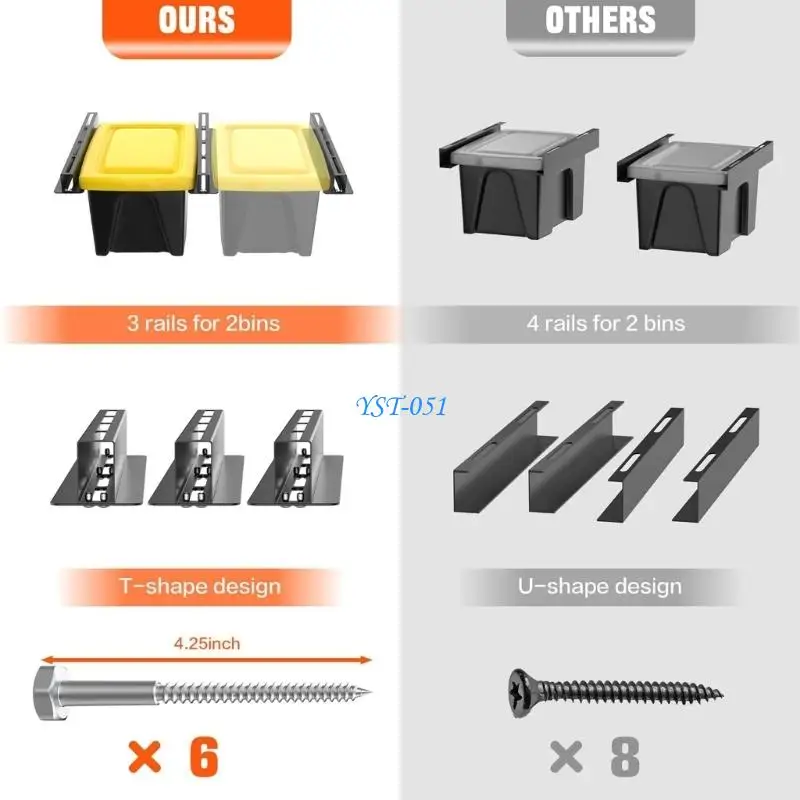 E15A Multi Angles Adjustable Garage Organizers Rack Garage Shelf System Carbon Steel Frame Without Installation for Home Use