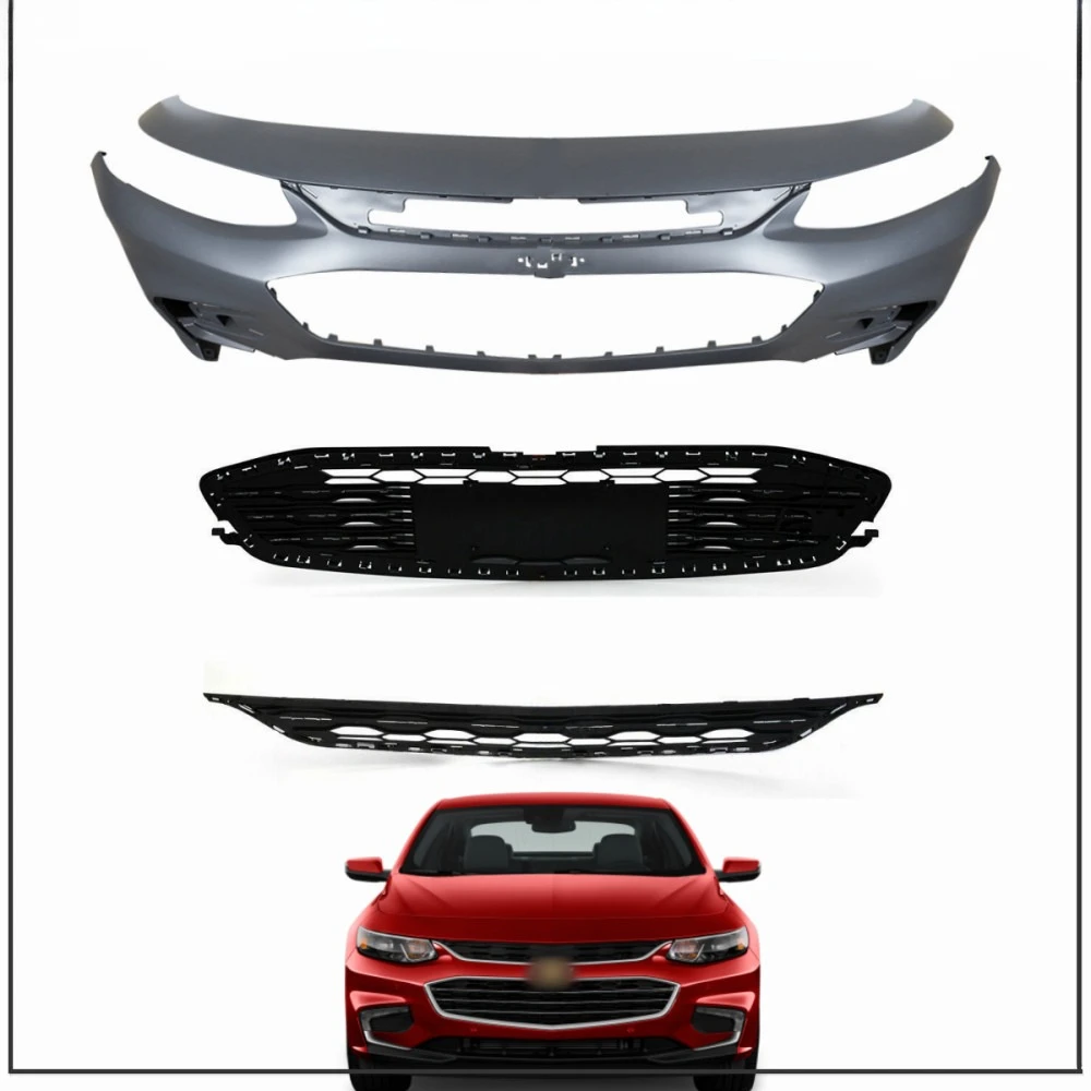 For Chevy Malibu 2016 2017 18 Front Bumper Cover & Front Upper And Lower Grille
For Chevy Malibu 2016 2017 18 Front Bumper Cover & Front Upper And Lower Grille