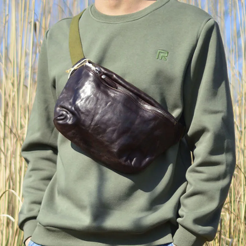 AETOO New vintage vegetable tanned leather chest bag men's casual leather crossbody bag soft leather waist pack simple shoulder
AETOO New vintage vegetable tanned leather chest bag men's casual leather crossbody bag soft leather waist pack simple shoulder