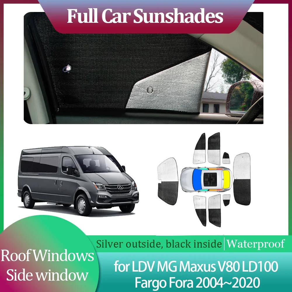 Полные автомобильные солнцезащитные козырьки для LDV MG Maxus V80 LD100 Fargo Fora 2004 ~ 2020, солнцезащитный козырек на крыше, занавеска на лобовое стекло, аксессуары для люка на крыше
Полные автомобильные солнцезащитные козырьки для LDV MG Maxus V80 LD100 Fargo Fora 2004 ~ 2020, солнцезащитный козырек на крыше, занавеска на лобовое стекло, аксессуары для люка на крыше