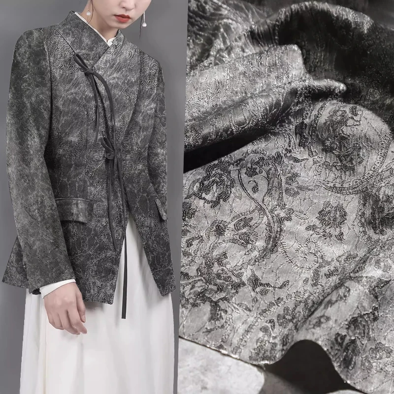 Cashew Flower Dark Pattern Jacquard Fabric Mottled Fried Texture Vintage Half Skirt Vest Suit Jacket Clothing DIY Designer Cloth
Cashew Flower Dark Pattern Jacquard Fabric Mottled Fried Texture Vintage Half Skirt Vest Suit Jacket Clothing DIY Designer Cloth